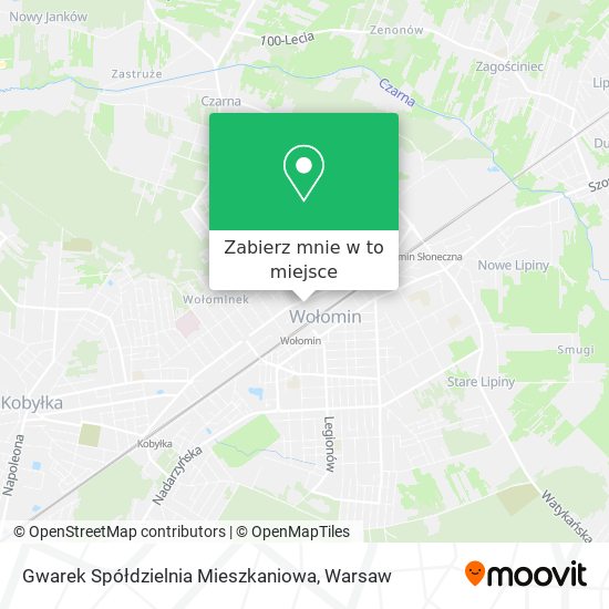 Mapa Gwarek Spółdzielnia Mieszkaniowa