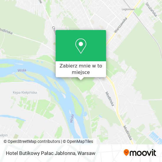 Mapa Hotel Butikowy Pałac Jabłonna