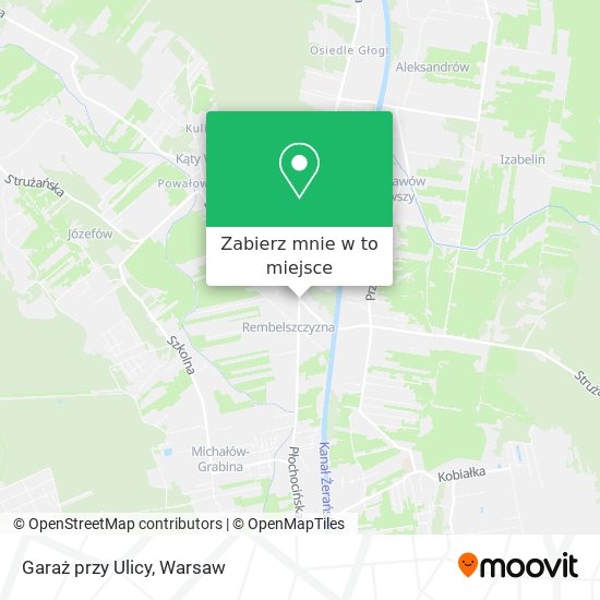 Mapa Garaż przy Ulicy