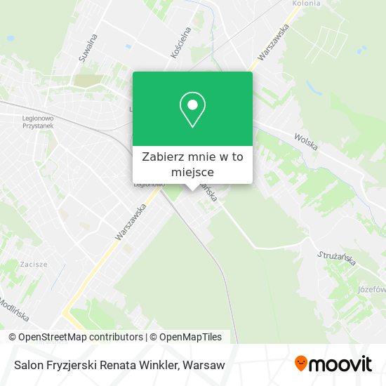 Mapa Salon Fryzjerski Renata Winkler