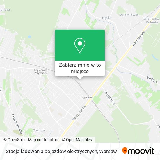 Mapa Stacja ładowania pojazdów elektrycznych