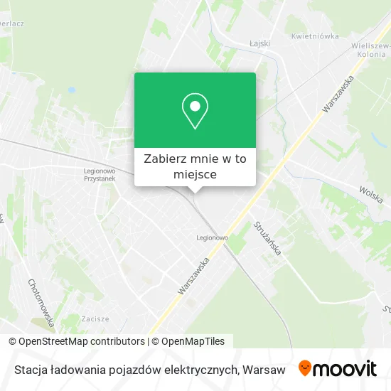 Mapa Stacja ładowania pojazdów elektrycznych