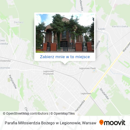 Mapa Parafia Miłosierdzia Bożego w Legionowie