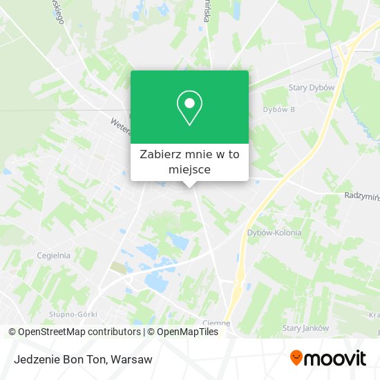 Mapa Jedzenie Bon Ton