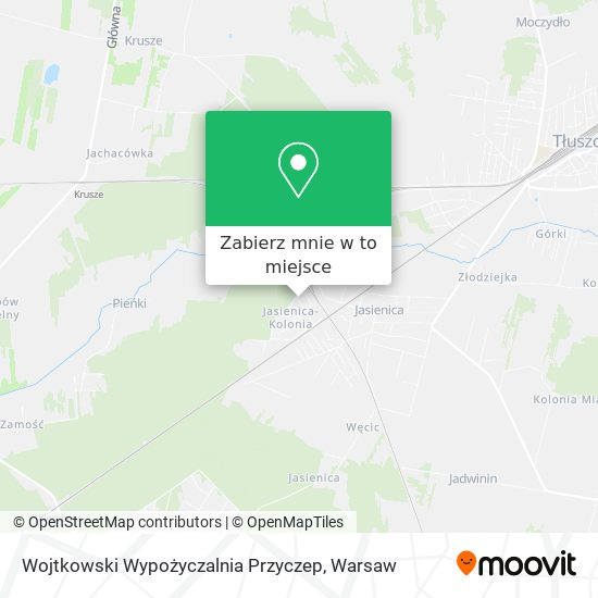 Mapa Wojtkowski Wypożyczalnia Przyczep