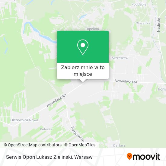 Mapa Serwis Opon Lukasz Zielinski