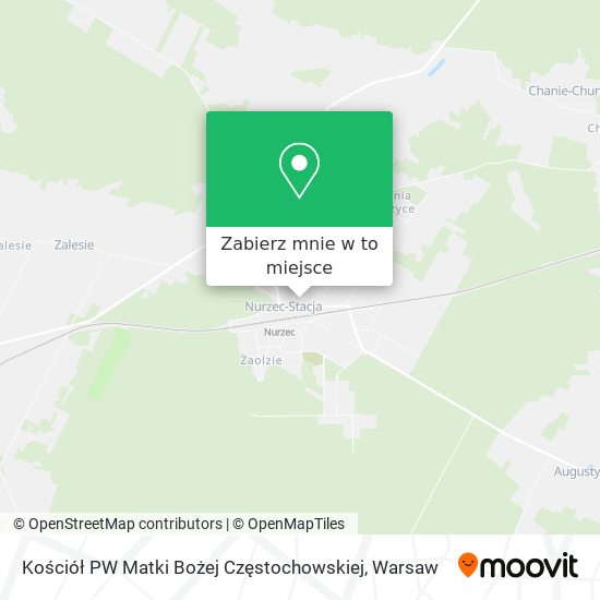 Mapa Kościół PW Matki Bożej Częstochowskiej