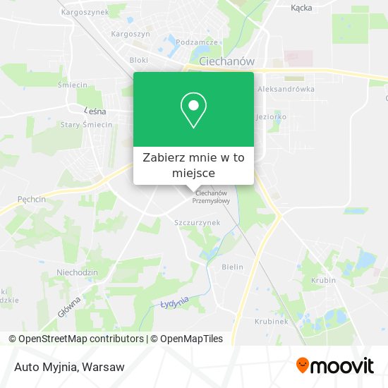 Mapa Auto Myjnia