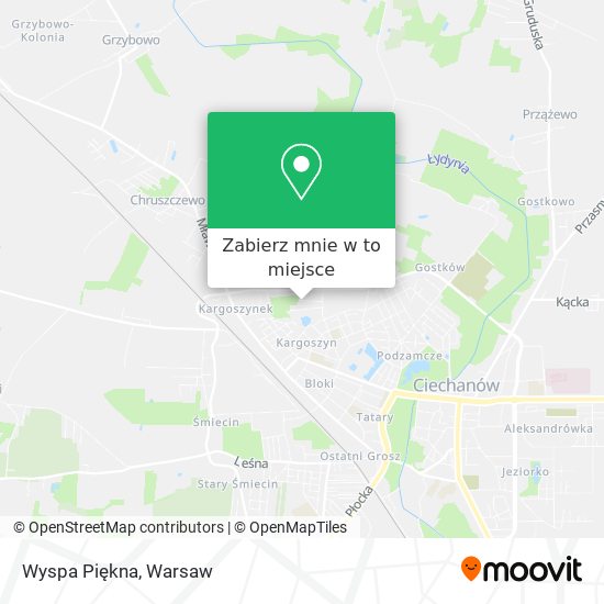 Mapa Wyspa Piękna