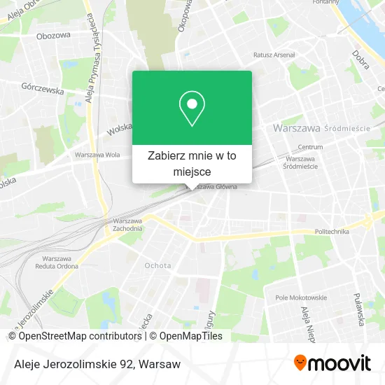 Mapa Aleje Jerozolimskie 92