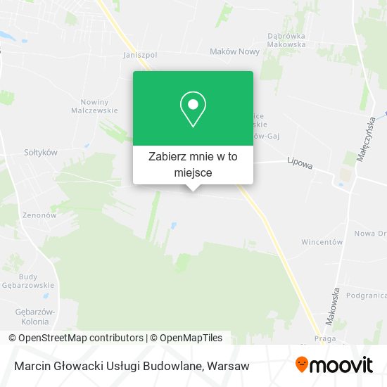 Mapa Marcin Głowacki Usługi Budowlane