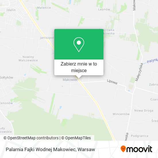 Mapa Palarnia Fajki Wodnej Makowiec