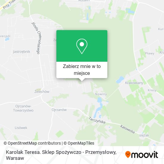 Mapa Karolak Teresa. Sklep Spożywczo - Przemysłowy