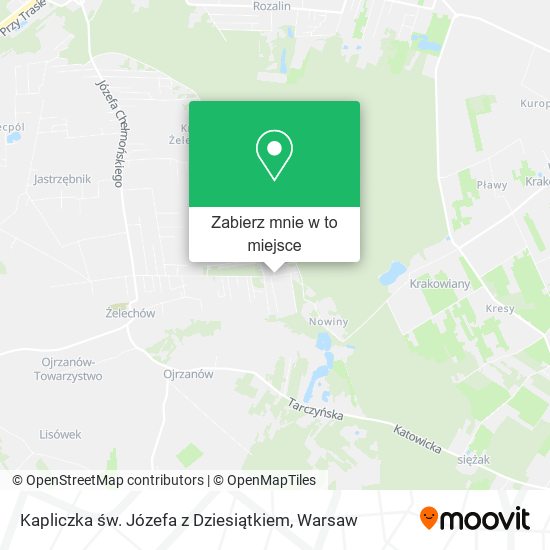 Mapa Kapliczka św. Józefa z Dziesiątkiem