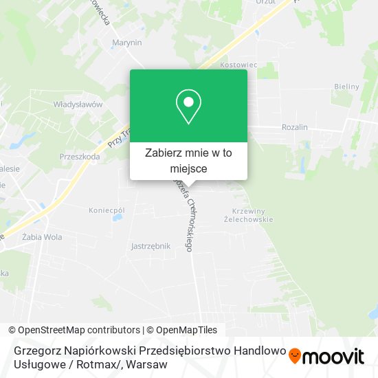 Mapa Grzegorz Napiórkowski Przedsiębiorstwo Handlowo Usługowe / Rotmax/