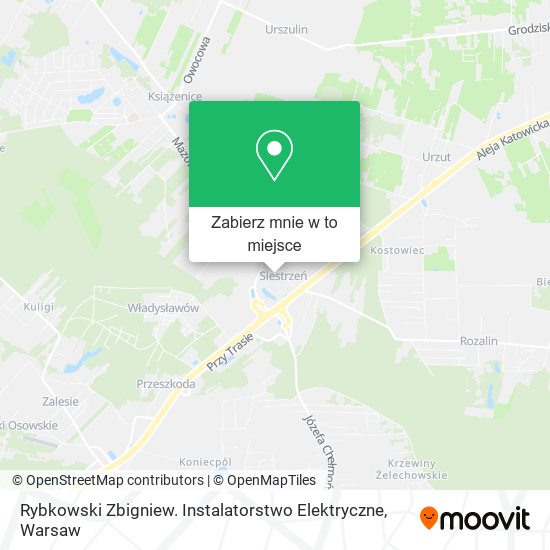 Mapa Rybkowski Zbigniew. Instalatorstwo Elektryczne