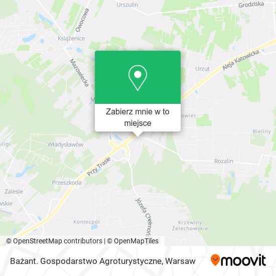 Mapa Bażant. Gospodarstwo Agroturystyczne