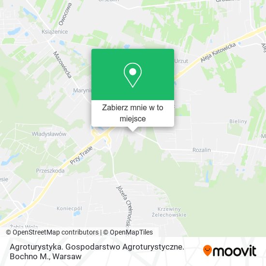 Mapa Agroturystyka. Gospodarstwo Agroturystyczne. Bochno M.