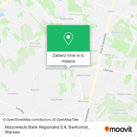 Mapa Mazowiecki Bank Regionalny S.A. Bankomat