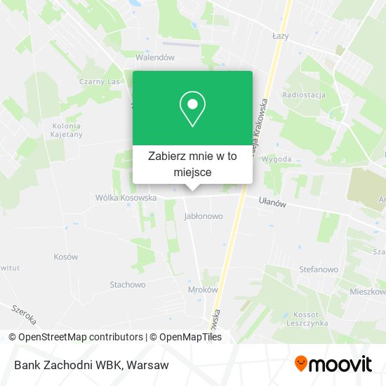 Mapa Bank Zachodni WBK