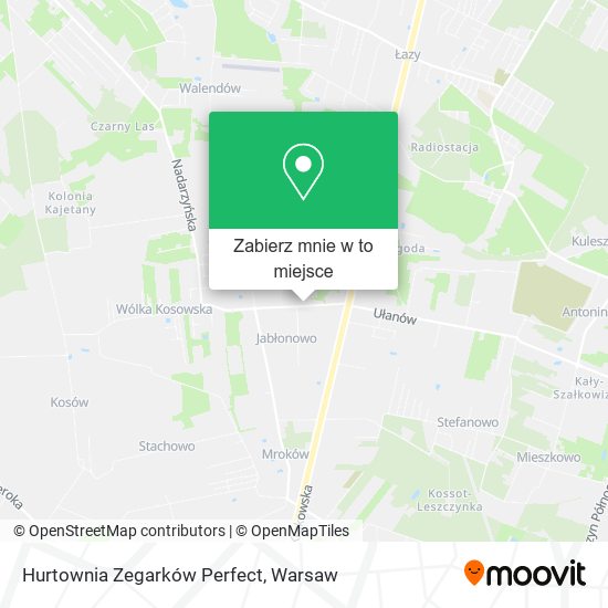 Mapa Hurtownia Zegarków Perfect