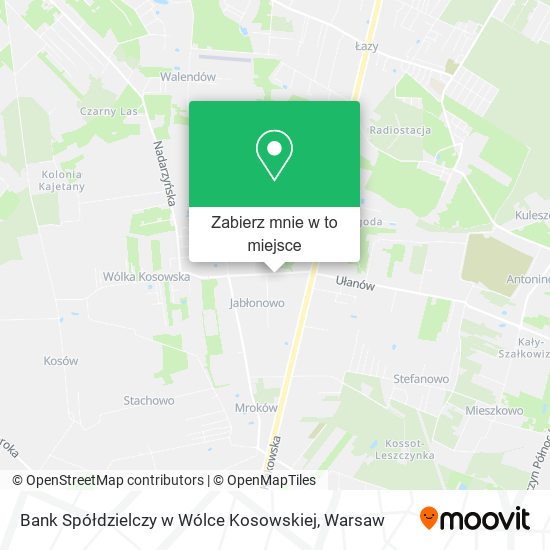 Mapa Bank Spółdzielczy w Wólce Kosowskiej