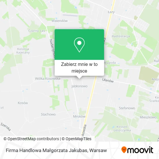 Mapa Firma Handlowa Małgorzata Jakubas