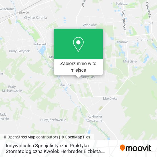 Mapa Indywidualna Specjalistyczna Praktyka Stomatologiczna Kwolek Herbreder Elżbieta