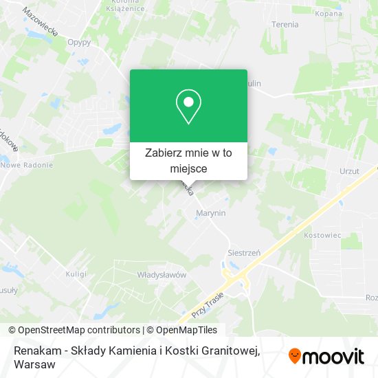 Mapa Renakam - Składy Kamienia i Kostki Granitowej