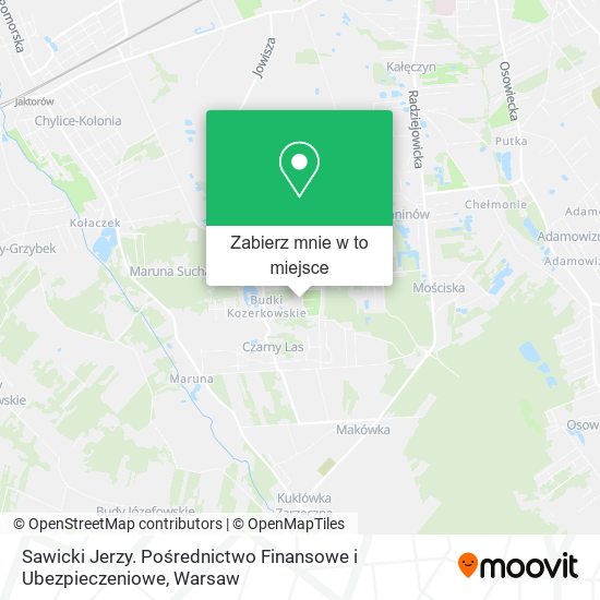 Mapa Sawicki Jerzy. Pośrednictwo Finansowe i Ubezpieczeniowe