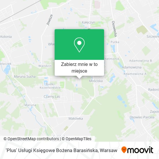 Mapa 'Plus' Usługi Księgowe Bożena Barasińska