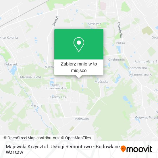 Mapa Majewski Krzysztof. Usługi Remontowo - Budowlane