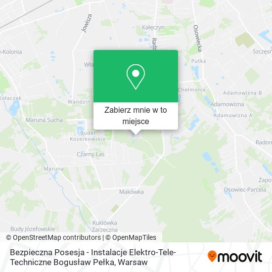 Mapa Bezpieczna Posesja - Instalacje Elektro-Tele-Techniczne Bogusław Pełka