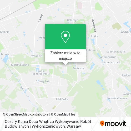 Mapa Cezary Kania Deco Wnętrza Wykonywanie Robót Budowlanych i Wykończeniowych