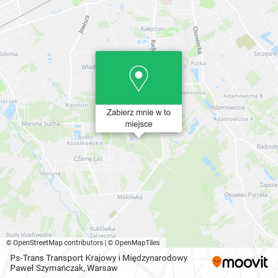 Mapa Ps-Trans Transport Krajowy i Międzynarodowy Paweł Szymańczak