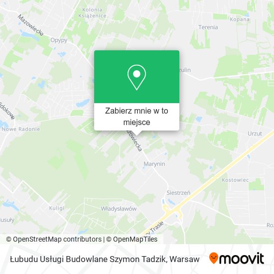 Mapa Łubudu Usługi Budowlane Szymon Tadzik