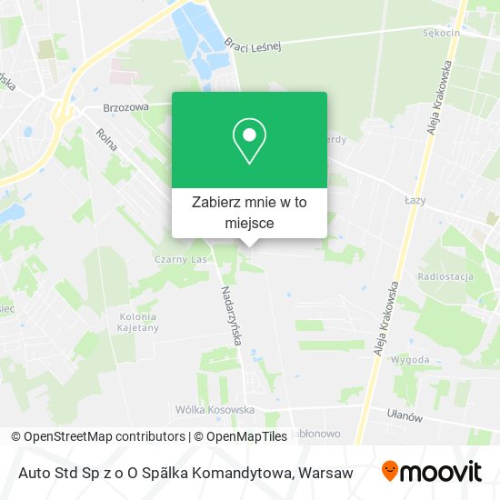 Mapa Auto Std Sp z o O Spãlka Komandytowa