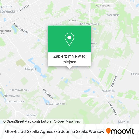 Mapa Główka od Szpilki Agnieszka Joanna Szpila