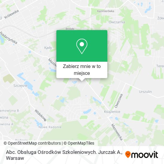 Mapa Abc. Obsługa Ośrodków Szkoleniowych. Jurczak A.