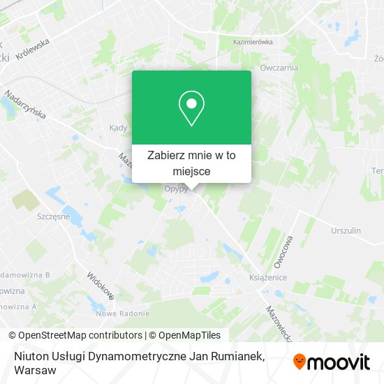 Mapa Niuton Usługi Dynamometryczne Jan Rumianek