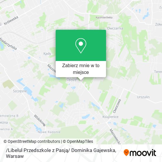 Mapa /Libelul Przedszkole z Pasją/ Dominika Gajewska