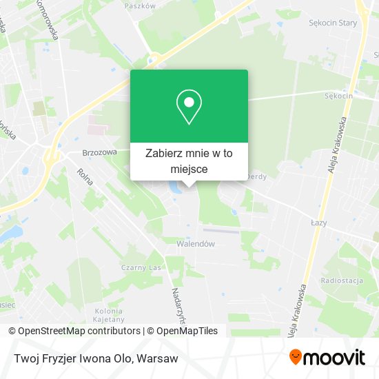 Mapa Twoj Fryzjer Iwona Olo