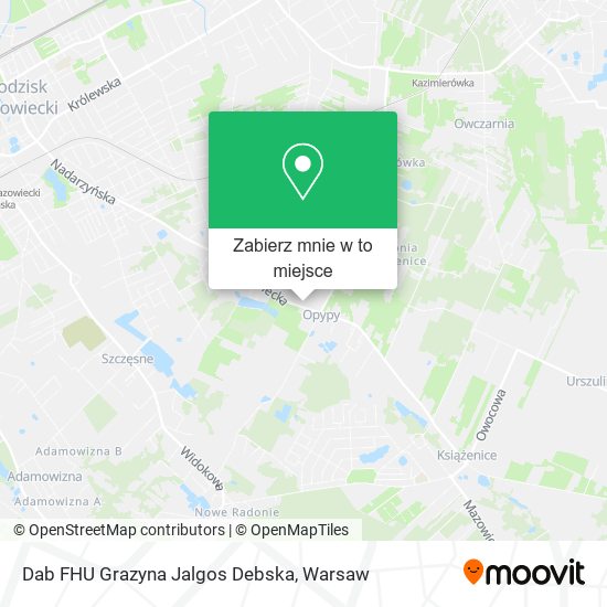 Mapa Dab FHU Grazyna Jalgos Debska