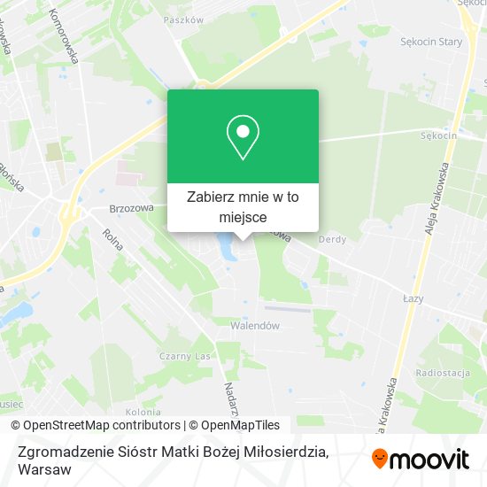 Mapa Zgromadzenie Sióstr Matki Bożej Miłosierdzia