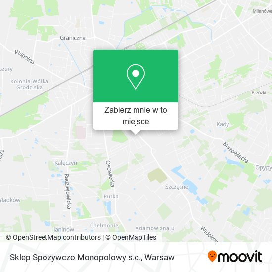 Mapa Sklep Spozywczo Monopolowy s.c.