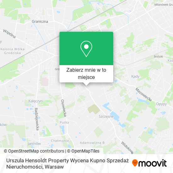 Mapa Urszula Hensoldt Property Wycena Kupno Sprzedaż Nieruchomości