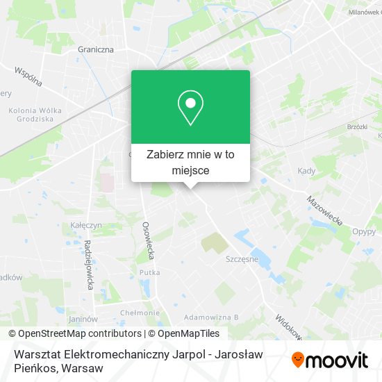 Mapa Warsztat Elektromechaniczny Jarpol - Jarosław Pieńkos