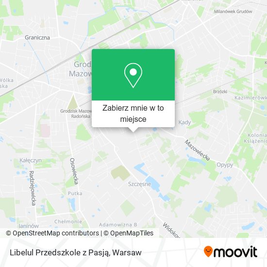 Mapa Libelul Przedszkole z Pasją