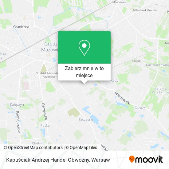 Mapa Kapuściak Andrzej Handel Obwoźny