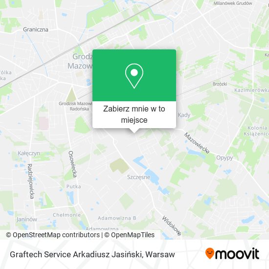 Mapa Graftech Service Arkadiusz Jasiński